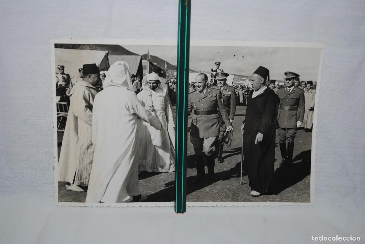 Militaria: EL GENERAL VARELA , SALUDA A JEFES ARABES .