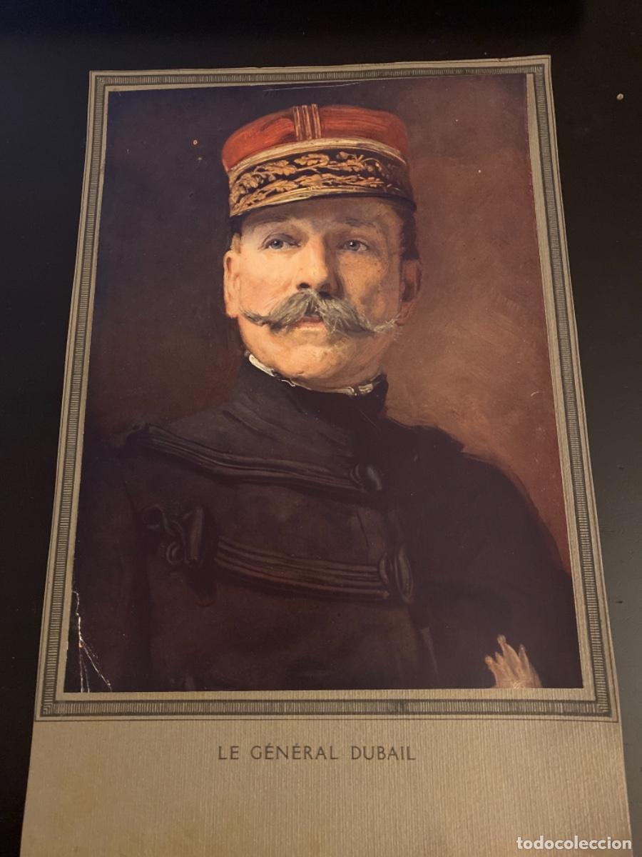 Militaria: Lamina cromo 29 x 40 cm General Dubail 1 Guerra Mundial