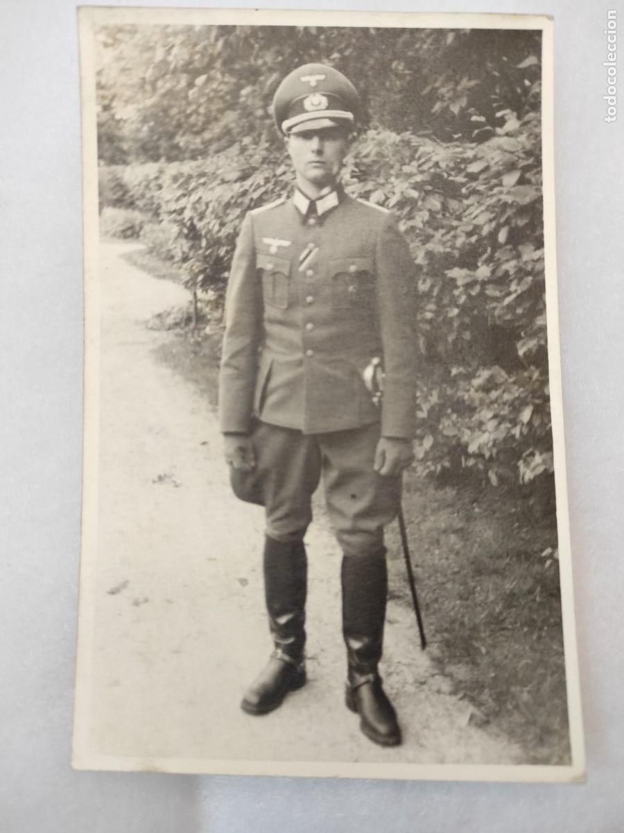 Militaria: Postkarte oficial de la Whermatch. Condecorado. Alemania III Reich