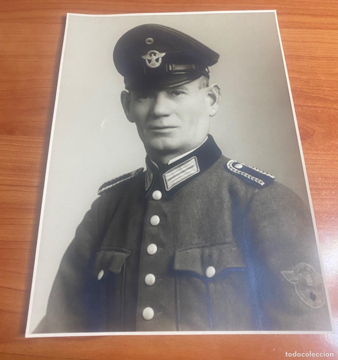 Military Antiques: Fotograf&iacute;a original gran tama&ntilde;o soldado de la Feldgendarmerie.