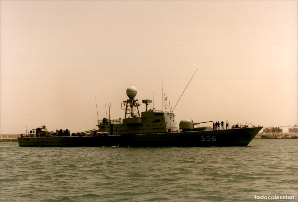 Militaria: Original - A&ntilde;o 1989 - Armada Marroqui - 306 Commandant El Harti - Puerto de Cadiz