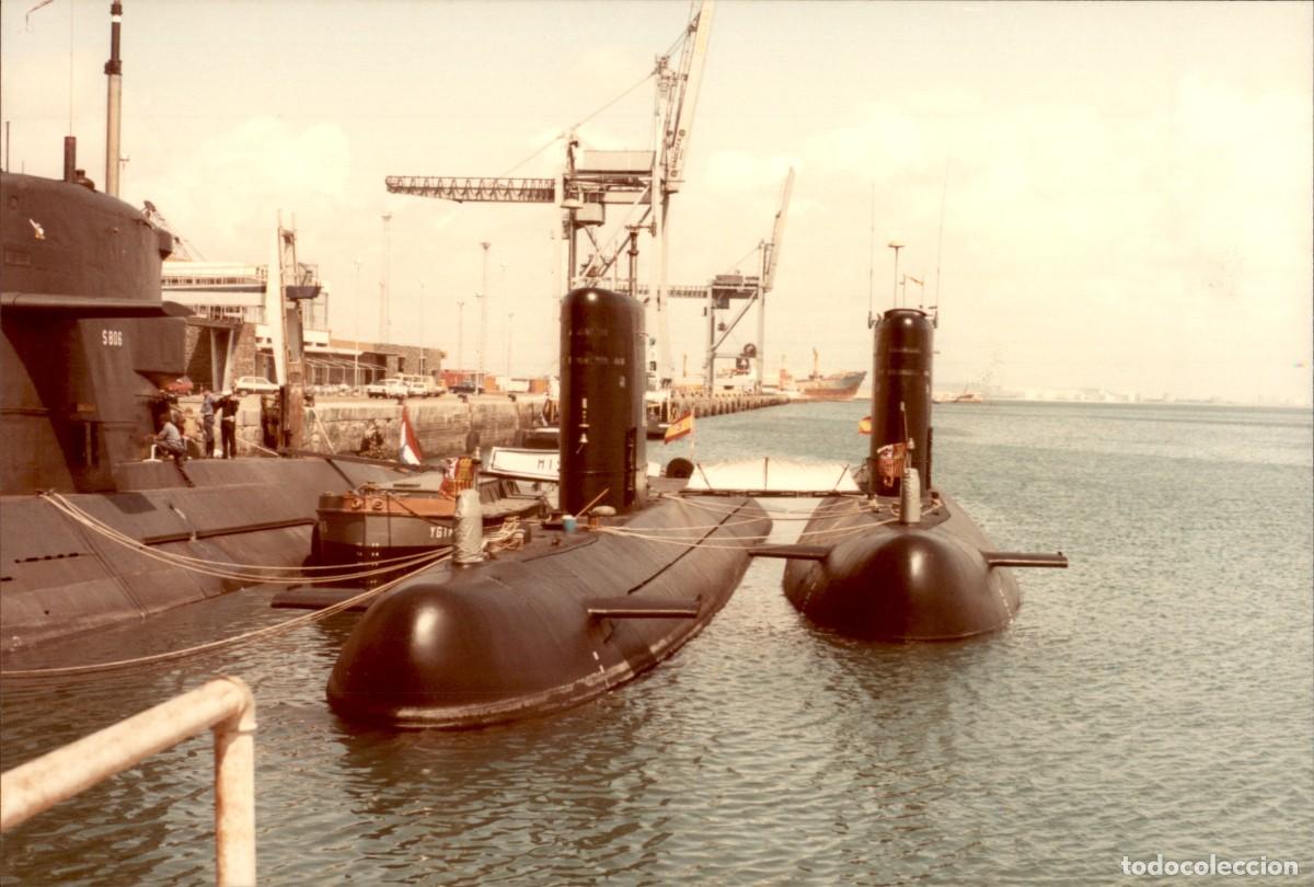 Militaria: Original - A&ntilde;o 1986 - Armada Espa&ntilde;ola - Submarino Mistral S-73, S-806 Zwaardvis Paises Bajos - Cadiz