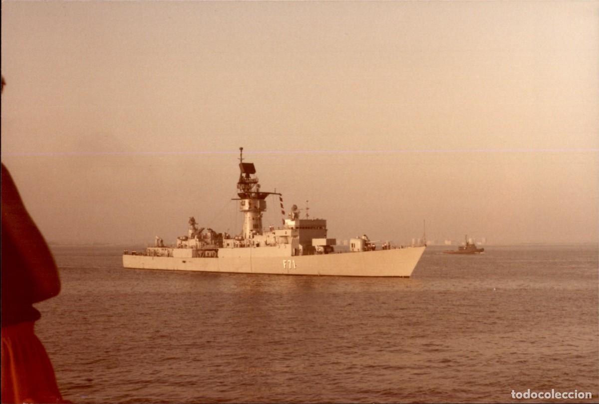 Militaria: Original - A&ntilde;o 1986 - Armada Espa&ntilde;ola - Fragata Baleares F-71 - Puerto de Cadiz