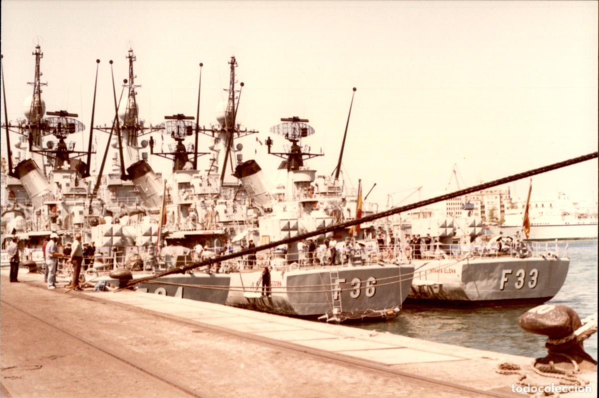 Militaria: Original - A&ntilde;o 1986 - Armada Espa&ntilde;ola - Fragatas F-33, F-34, F-33 Vencedora - Infanta Elena