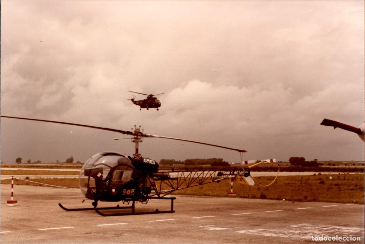 Militaria: Original - A&ntilde;o 1986 - Helicoptero de la Armada Espa&ntilde;ola - Base naval de Rota - Cadiz