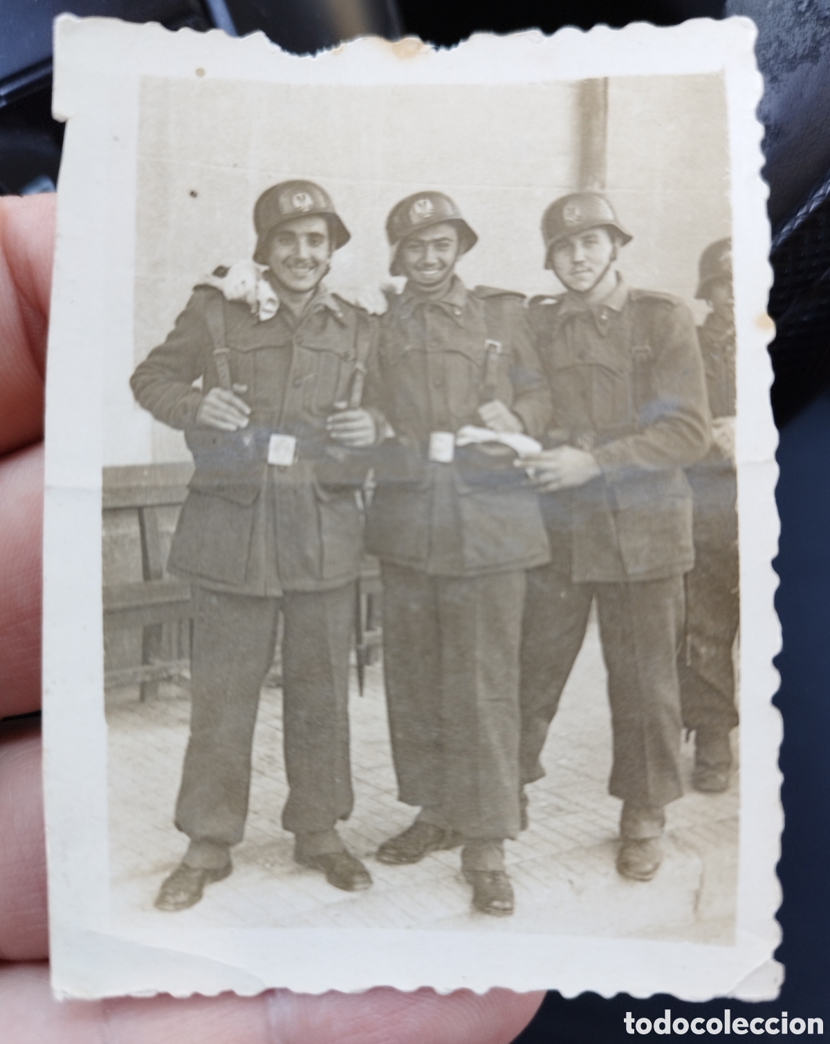 Militaria: Antigua Fotograf&iacute;a de Militares - Recuerdo del D&iacute;a de la Patrona de Artiller&iacute;a 1949 -