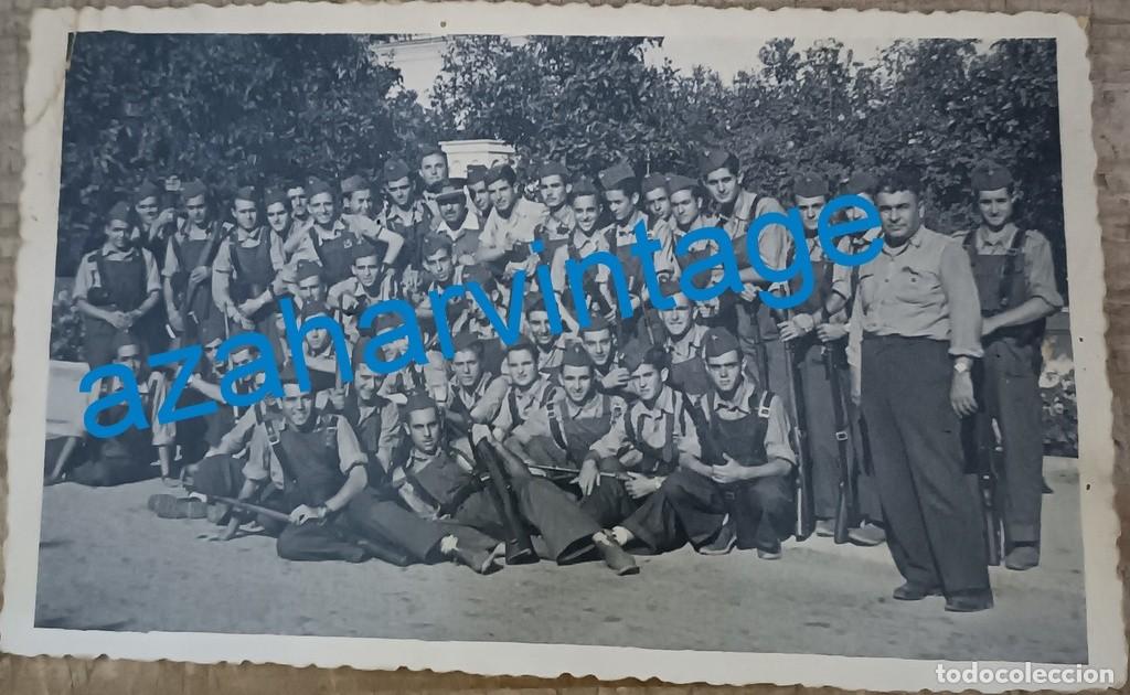 Militaria: ANTIGUA FOTOGRAFIA, SOLDADOS DE AVIACION, 14X9 CMS