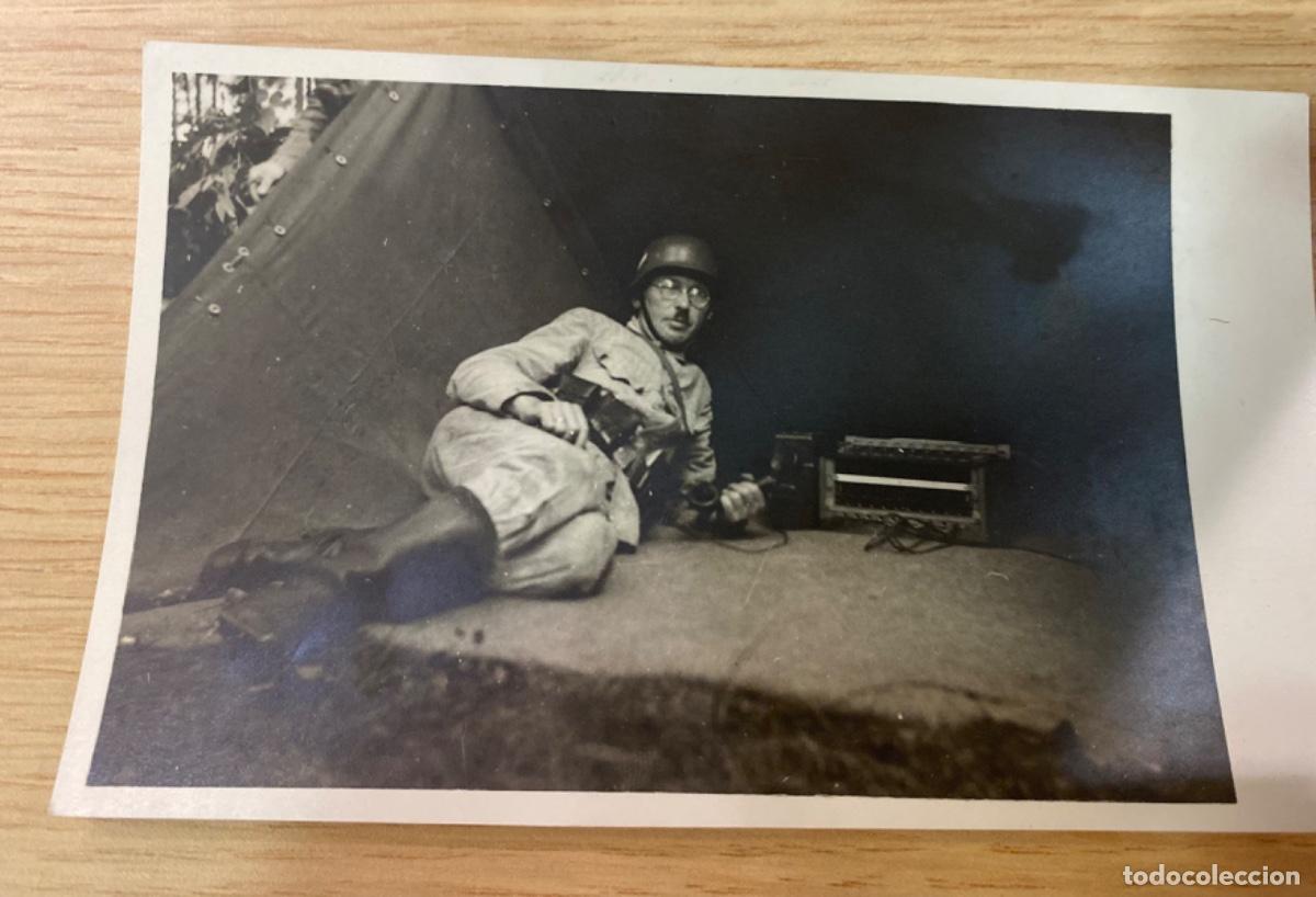 Military Antiques: Fotograf&iacute;a original tama&ntilde;o postal 9x14 cm de un soldado alem&aacute;n de transmisiones.