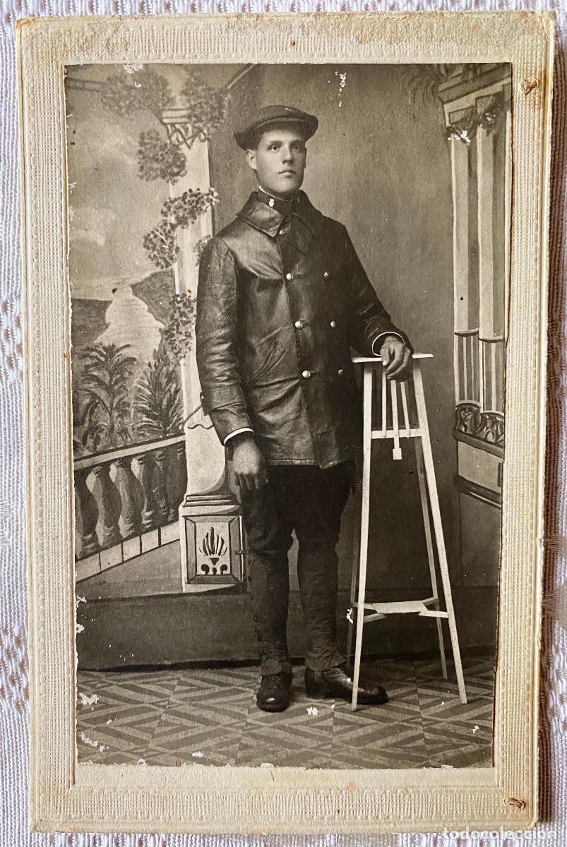 Militaria: FOTOGRAF&Iacute;A DE CONDUCTOR del Cuerpo de Seguridad de la Rep&uacute;blica, POLIC&Iacute;A, TAMA&Ntilde;O POSTAL.