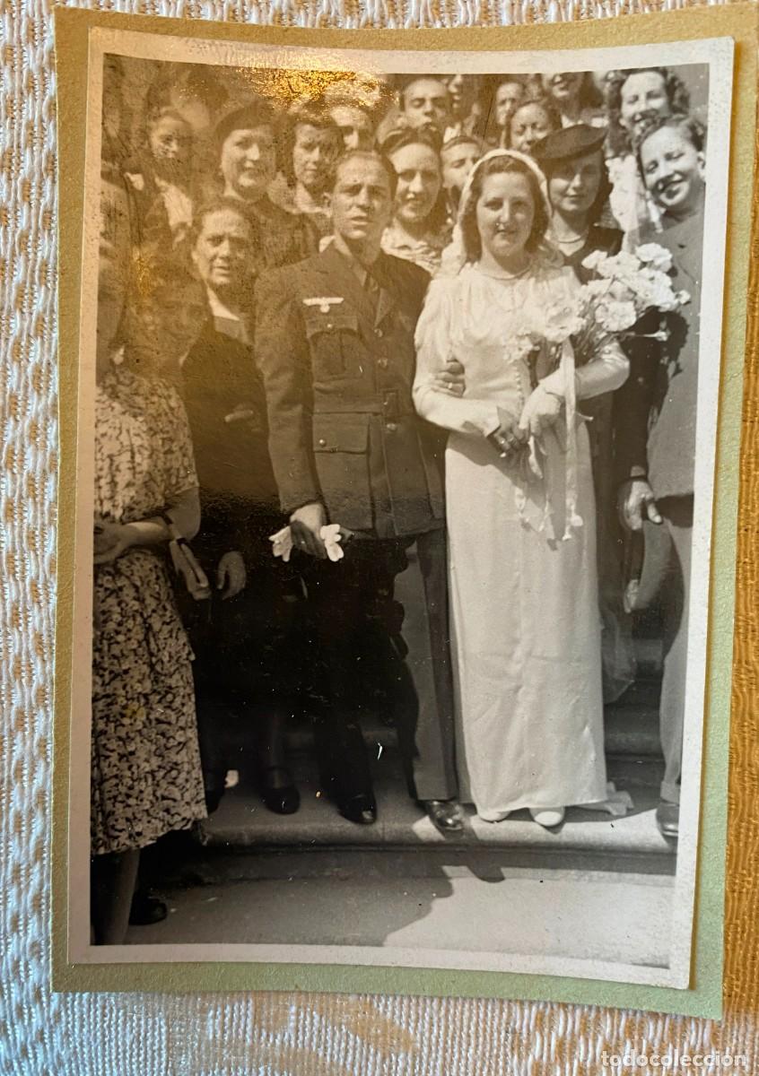 Militaria: FOTOGRAFIA DE VOLUNTARIO DE LA DIVISION AZUL EL DIA DE SU BODA, MIDE 9 X 6 CMS.