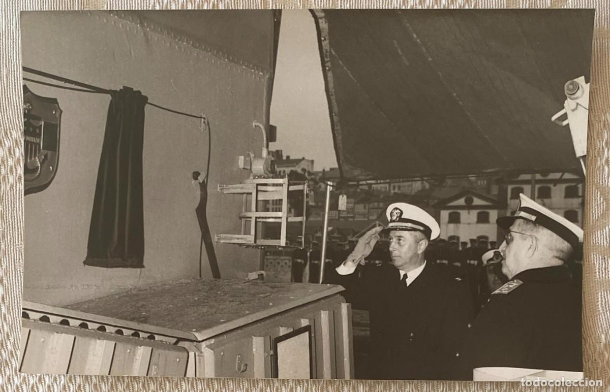 Militaria: FOTOGRAFIA DE ACTO DE ENTREGA A LA MARINA DE LAS FRAGATAS RAPIDAS RAYO Y METERORO, FACTORIA DE EL FE