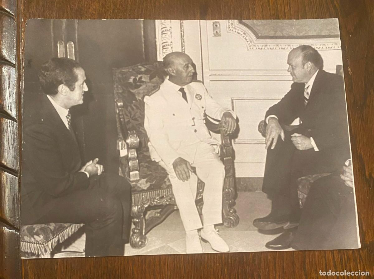 Militaria: FOTOGRAFIA DEL GENERALISIMO FRANCO, JUNTO CON EL SECRETARIO DE DEFENSA MALVIN LAIRD, ESTADOS UNIDOS,