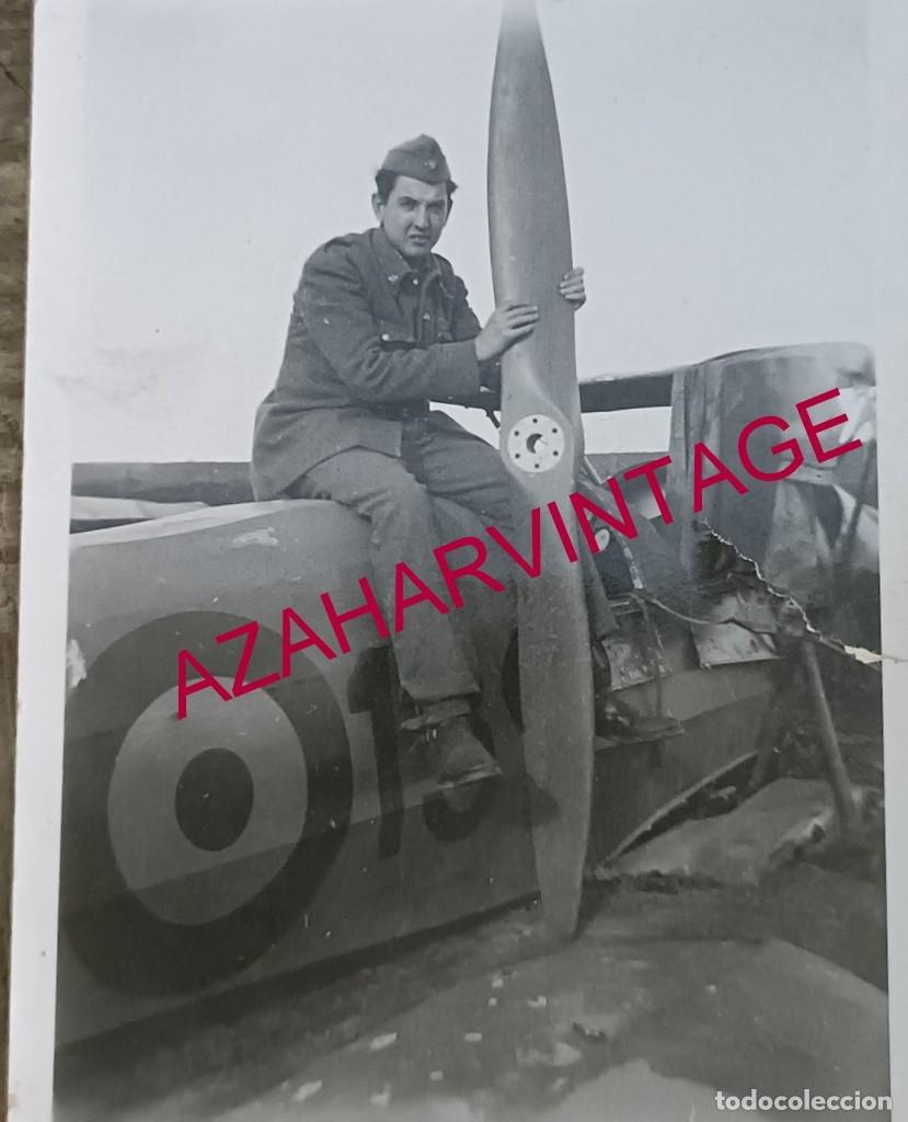 Militaria: 1953, ANTIGUA FOTOGRAFIA SOLDADO DE AVIACION, 62X80MM