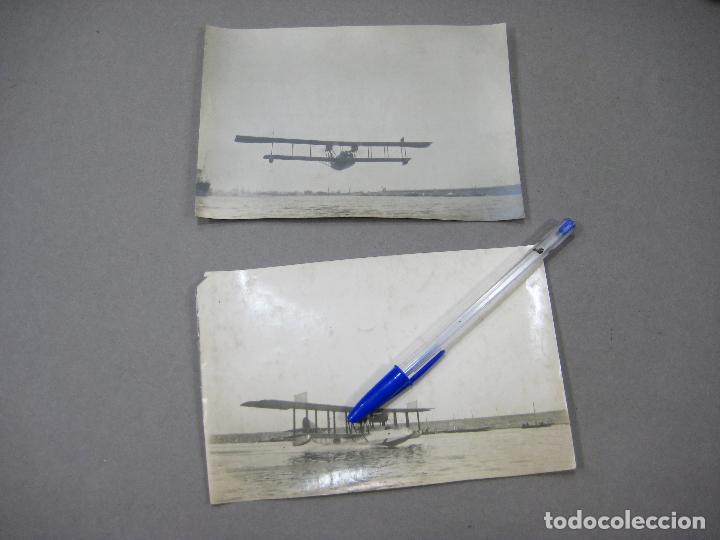 Military Antiques: 2 FOTOGRAF&Iacute;AS DEL PUERTO DE BARCELONA. HIDROAVI&Oacute;N FELIXTOWE