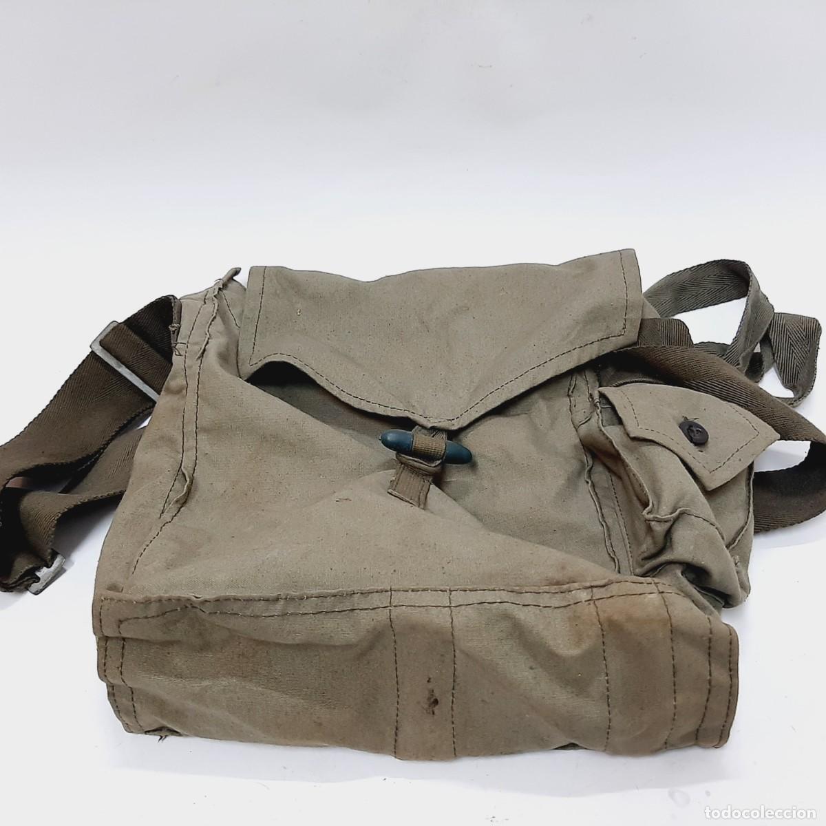 Militaria: Bandolera gas militar vintage(14.5)