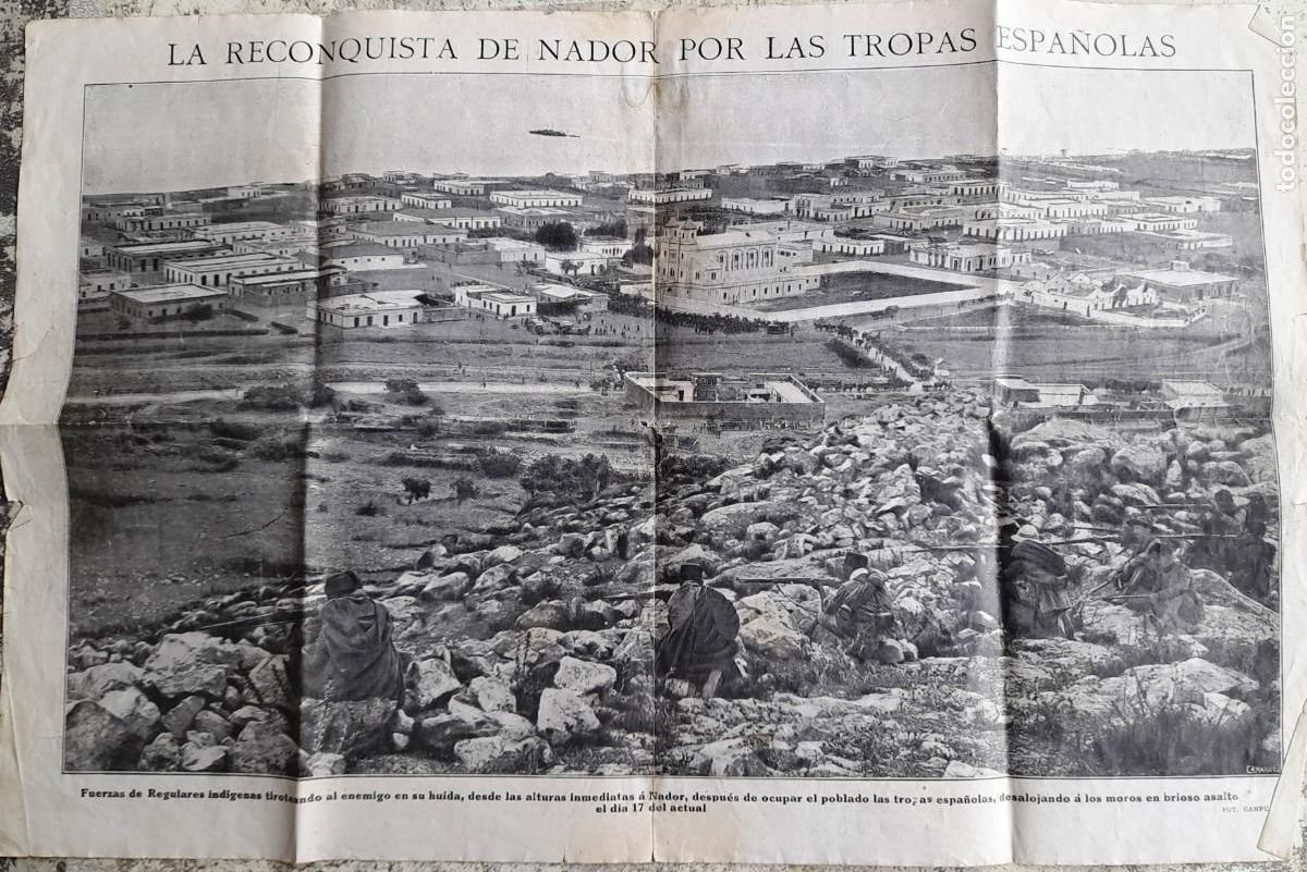 Militaria: 1921 17/9 circa Fotos Ocupaci&oacute;n de Nador por las Tropas Espa&ntilde;olas (fot. Camp&uacute;a) FOTO P&Aacute;GINA CENTRAL