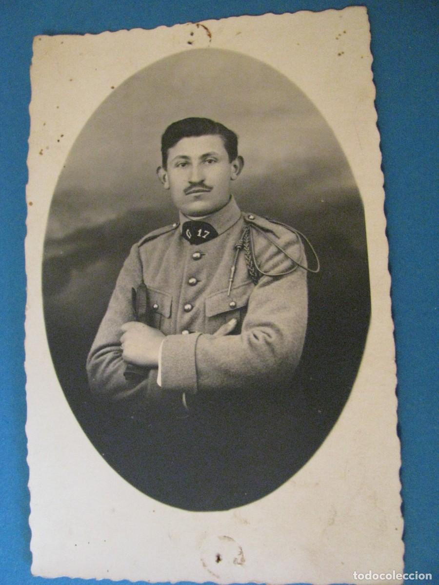 Militaria: FOTOGRAF&Iacute;A DE UN MILITAR. FRANCIA. A&Ntilde;OS 30. PHPTOGRAPHIE J. FROMM, STRASBOURG. 14X9 CM.