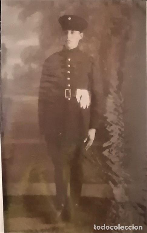 Militaria: Militar argentino principios siglo XX, foto de estudio con sello seco - CLC