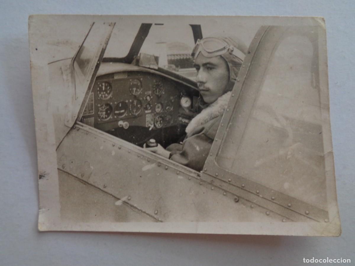 Militaria: AVIACION : FOTO DE PILOTO EN AVION