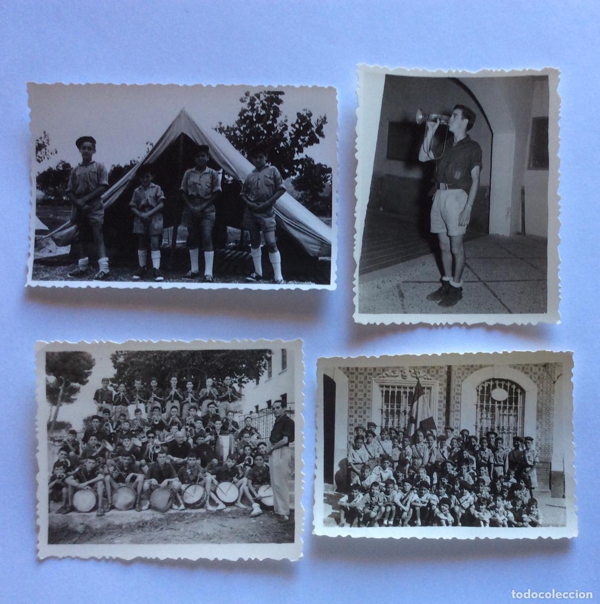 Military Antiques: 4 FOTOGRAF&Iacute;AS FALANGE FRENTE DE JUVENTUDES OJE O.J.E. M&Uacute;SICA