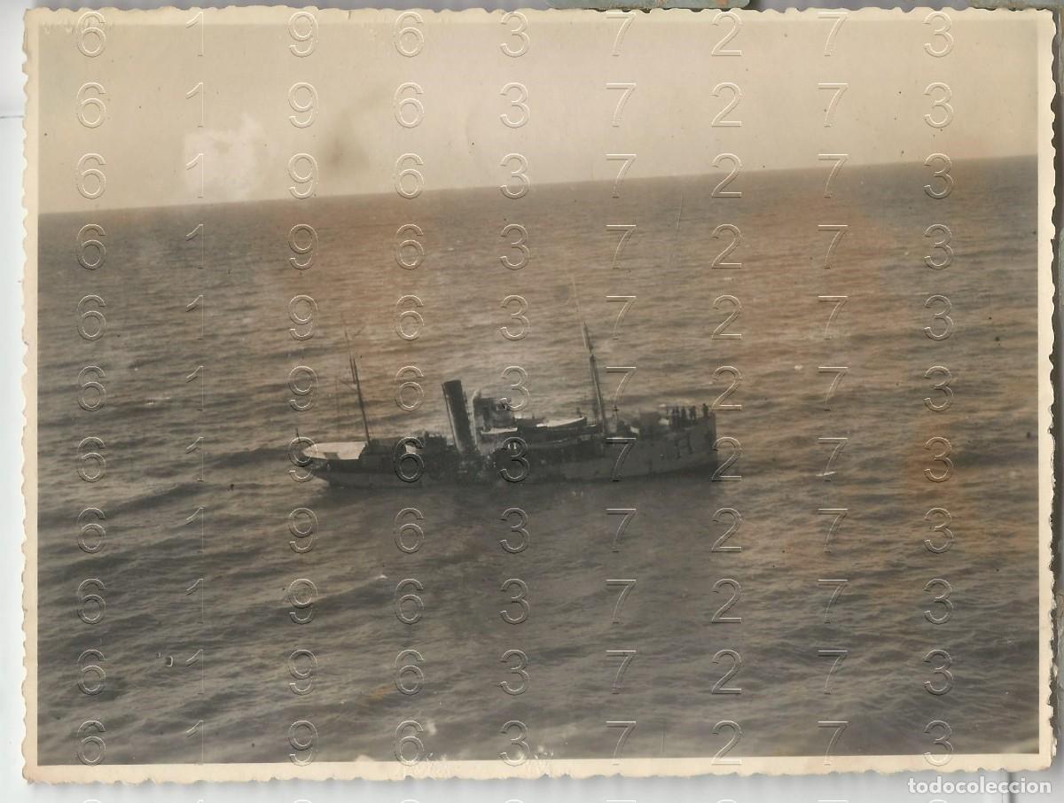 Militaria: GUARDACOSTAS DE LA ARMADA (PROBABLEMENTE CADIZ) FOTOGRAFIA UNICA 15X11 FATIGADA L45