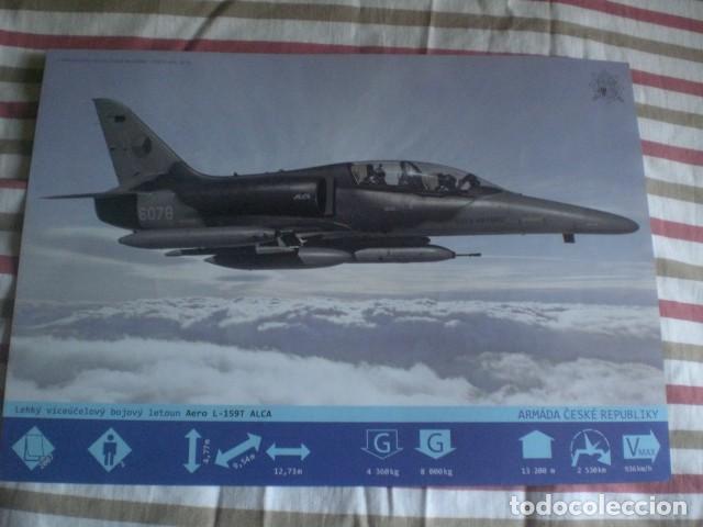 Military Antiques: l&aacute;mina militar avi&oacute;n combate Aero L-159 Alca