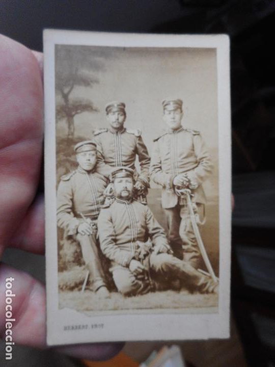 Militaria: ANTIGUA FOTOGRAFIA MILITARES C.H HERBERT PHOTOGRAPHE. BEAUVAIS FRANCIA