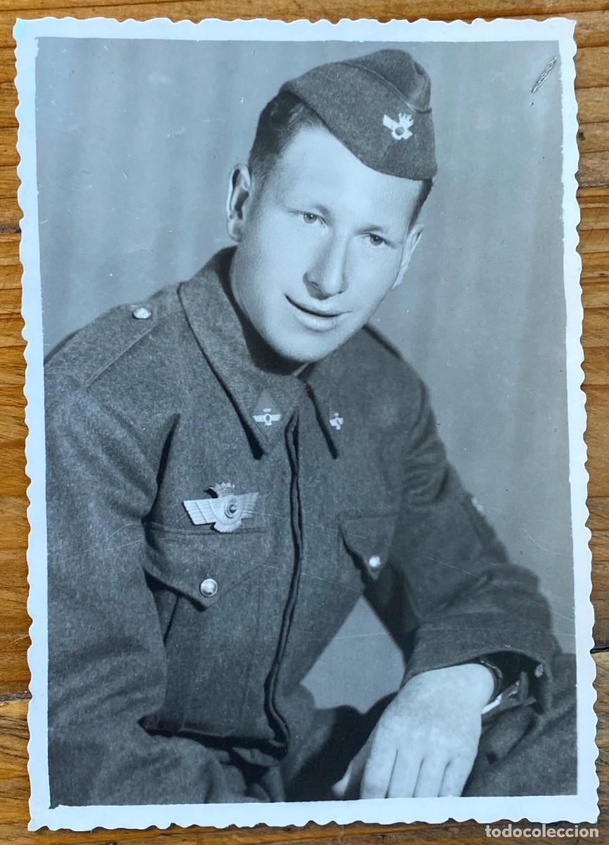 Military Antiques: ANTIGUA FOTOGRAFIA DE SOLDADO DE AVIACION, MIDE 11,5 X 8 CMS.
