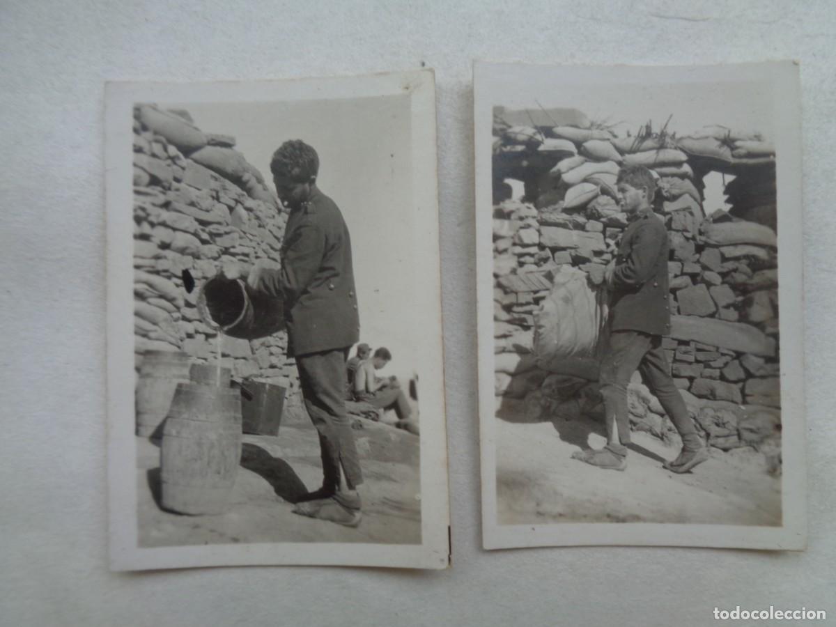 Militaria: GUERRA DE AFRICA : LOTE DE 2 PEQUE&Ntilde;AS FOTOS DE MILITARES ENTRINCHERA O BLOCAO