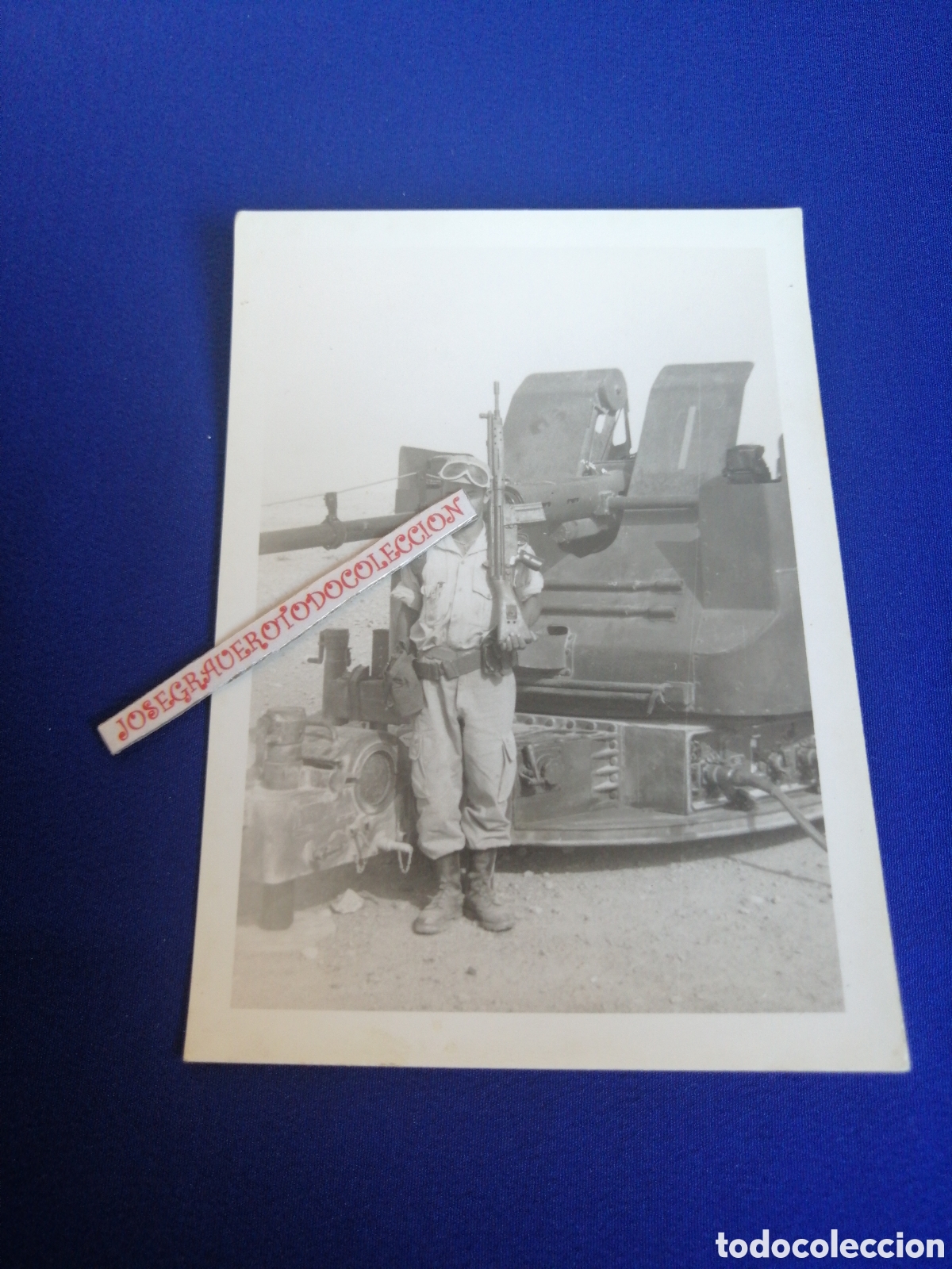 Militaria: SOLDADO EJ&Eacute;RCITO ESPA&Ntilde;OL CON FUSIL ARTILLER&Iacute;A