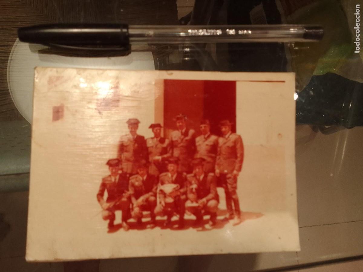 Military Antiques: Antigua foto grupo guardia civiles posando con trofeos hipica