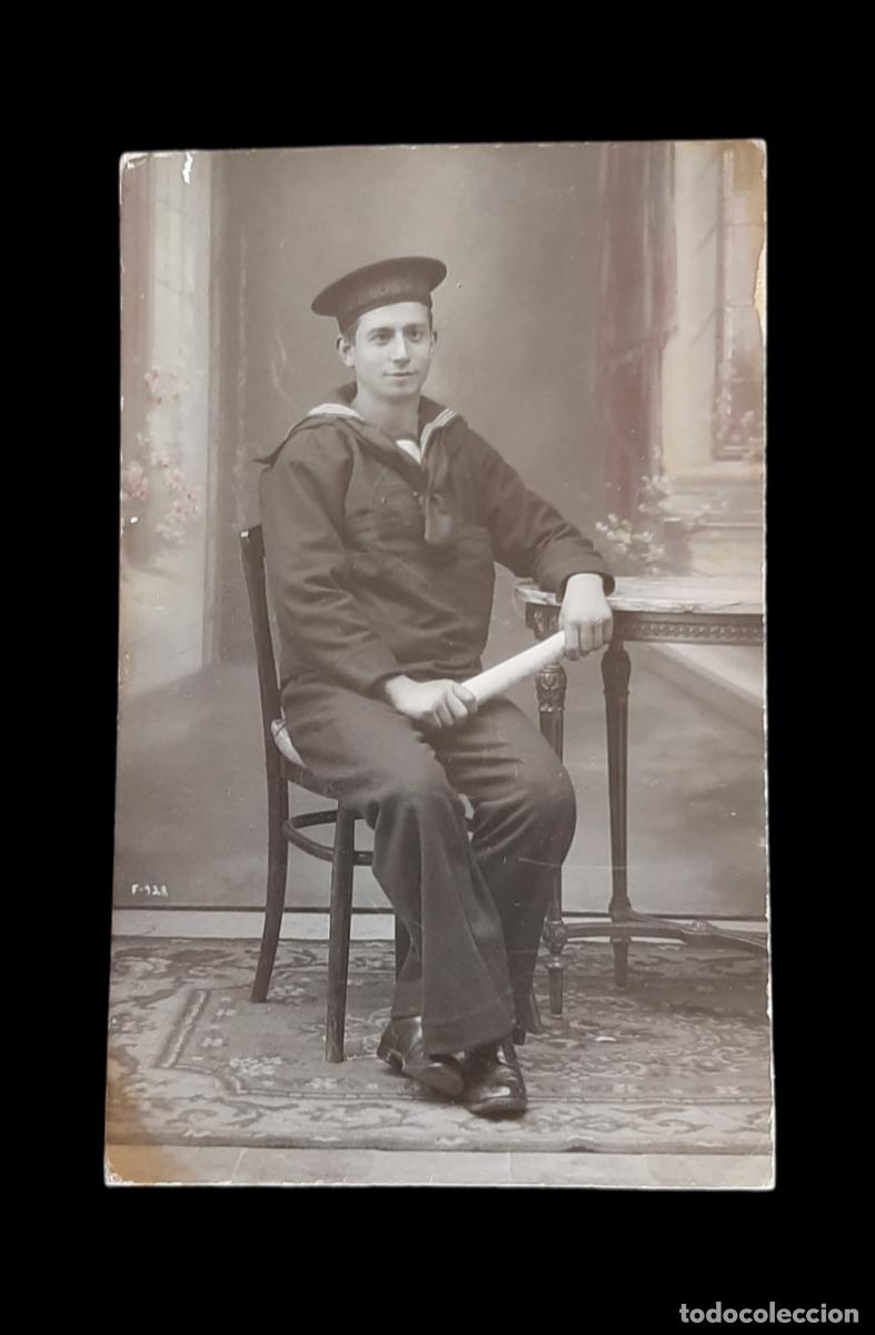 Militaria: (MI-231018)FOTOGRAFIA DE MARINERO DEL CRUCERO BLAS DE LEZO-FOTO MATRAN(CARTAGENA) 1-2-1928