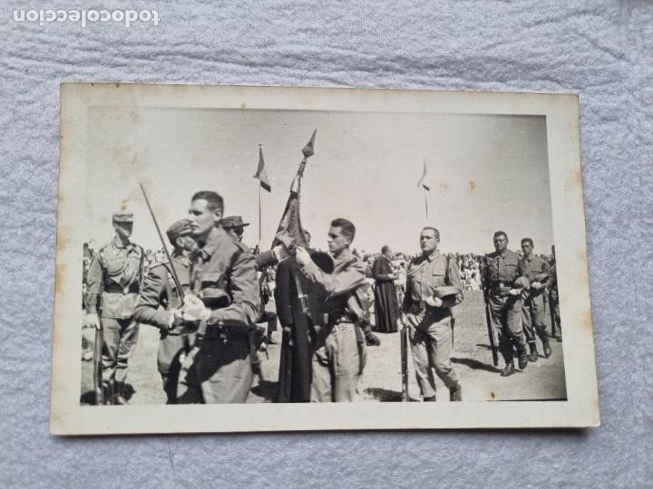 Militaria: FOTO LEGION MILITAR NORTE AFRICA ARTILLERIA JURA BANDERA BUEN ESTADO