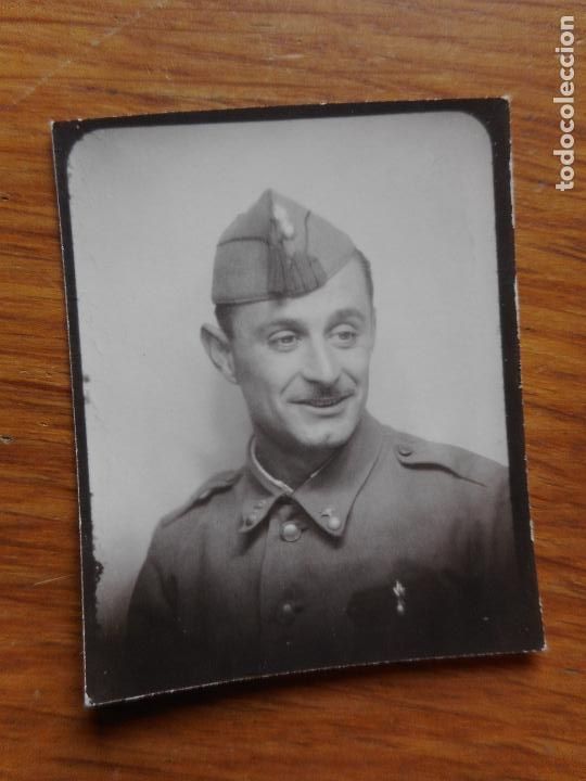 Military Antiques: ANTIGUA FOTOGRAFIA DE MILITAR TIPO FOTOMATON A&Ntilde;OS 30,40?