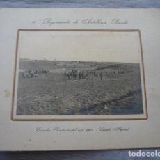 Militaria: CUARTE HUESCA REGIMIENTO DE ARTILLERIA PESADA MANIOBRAS 1923 ANTIGUA FOTOGRAFIA 25 X 21 CM