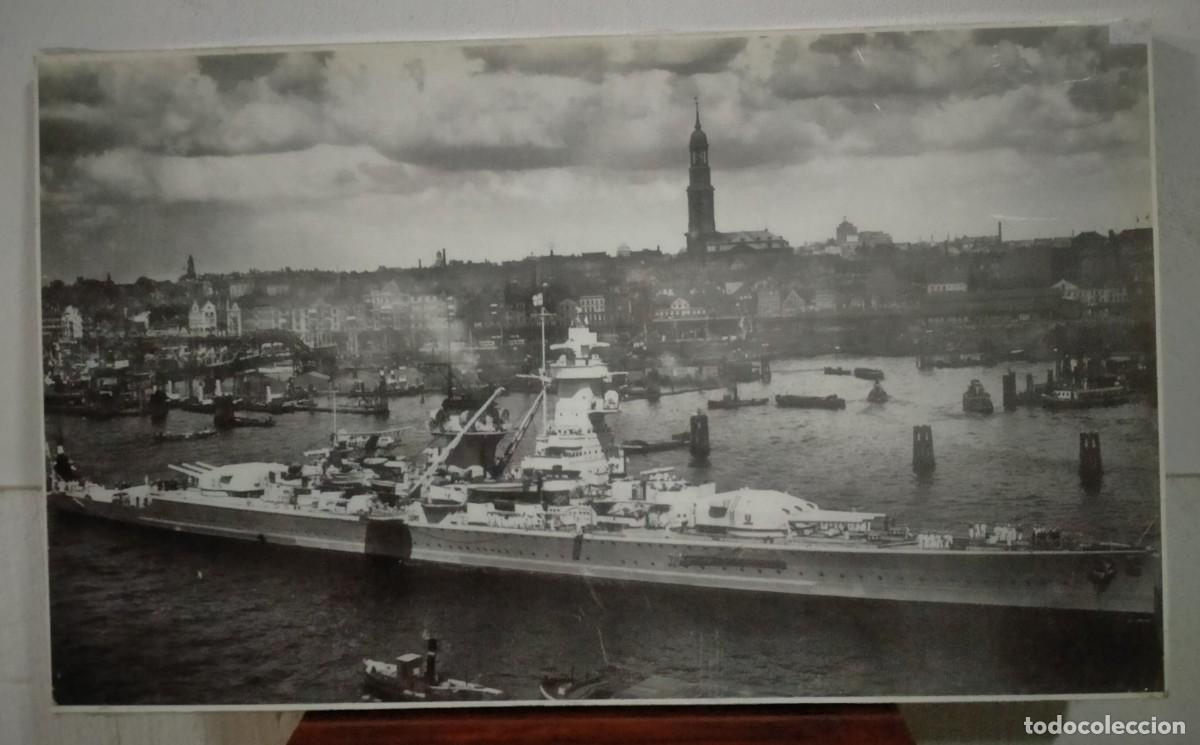 Militaria: FOTOGRAFIA MURAL CRUCERO ALEMAN ADMIRAL GRAF SPEE
