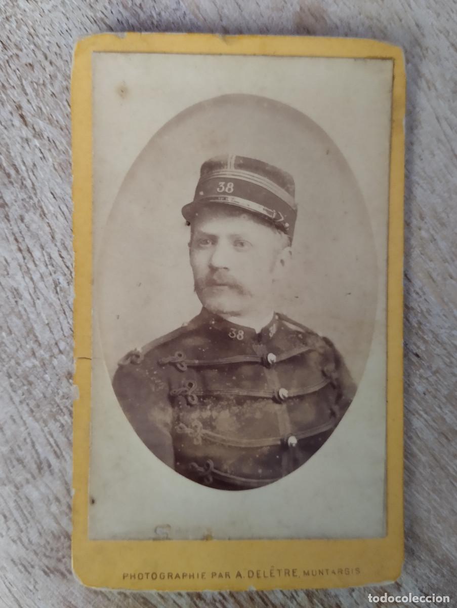 Militaria: FOTOGRAFIA ANTIGUA - MILITAR FRANCES- FOTO - ACHILLE DELETRE, MONTARGIS. CARTE.