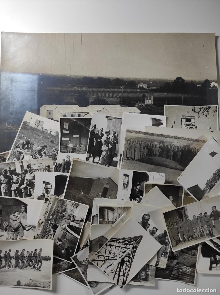 Militaria: LOTE 35 FOTOGRAFÍAS AÑOS 1943 Y 1944 DE MILITARES EN LA COLONIA CASANOVAS (PRAT DE LLOBREGAT)