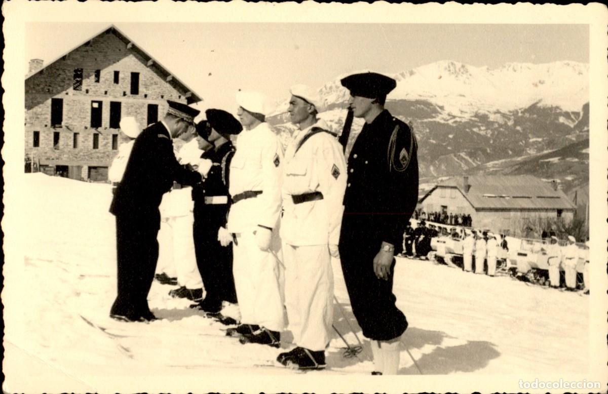 Militaria: ORIGINAL - Soldados franceses Cazadores alpinos - France - II Guerra Mundial - France 1954