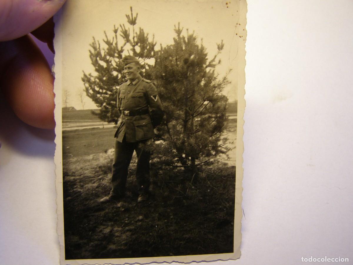 Militaria: Fotograf&iacute;a de soldado alem&aacute;n, II Guerra Mundial.