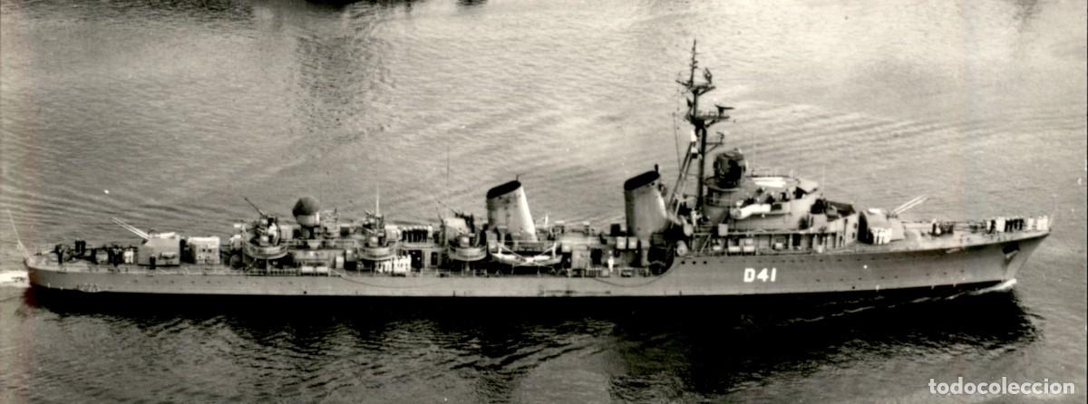Militaria: D41 Destructor OQUENDO Armada Espa&ntilde;ola de guerra - Fotopostal original de epoca