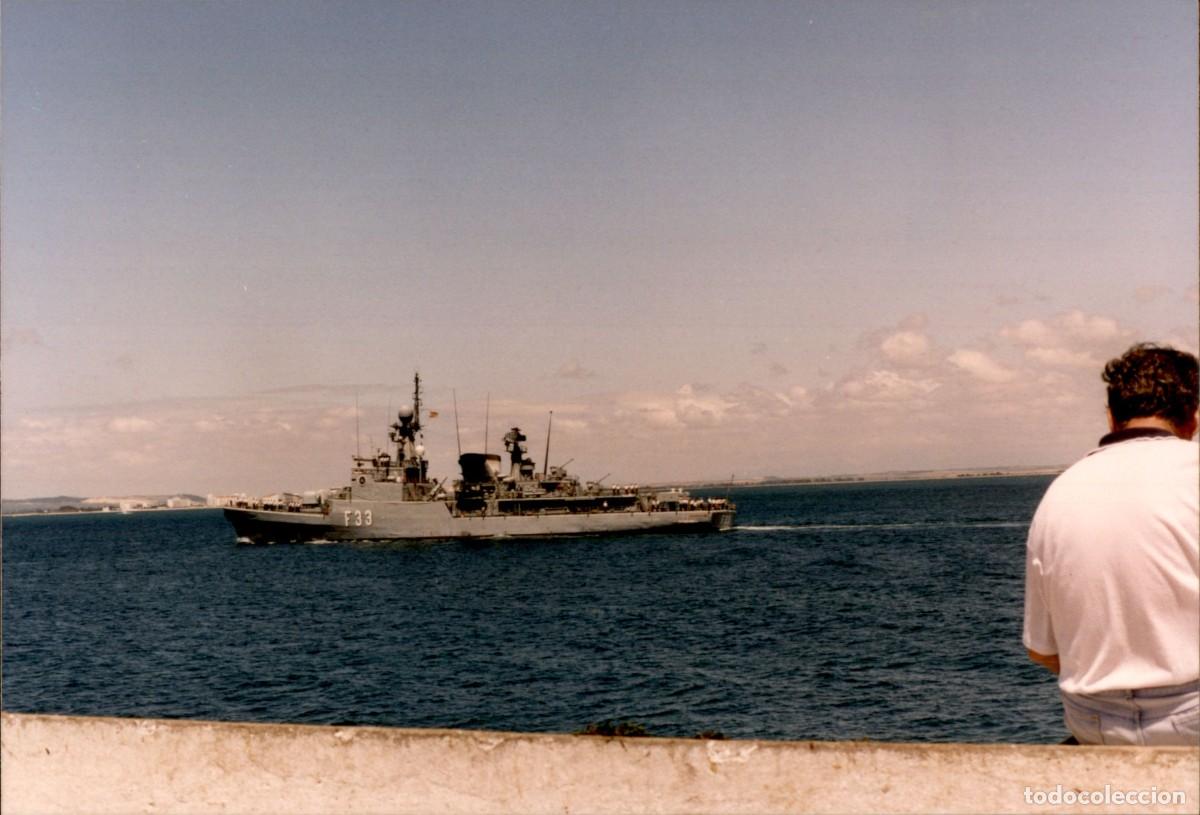 Militaria: F33 Fragata Infanta Elena - Maniobras de la Armada Espa&ntilde;ola de guerra en el Golfo de Cadiz - A&ntilde;os 80