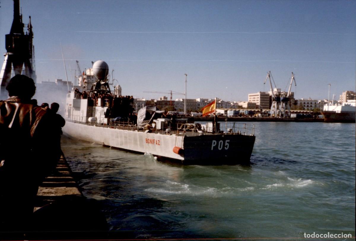 Militaria: P05 Patrullero Bonifaz - Maniobras de la Armada Espa&ntilde;ola de guerra en el Golfo de Cadiz - A&ntilde;os 80