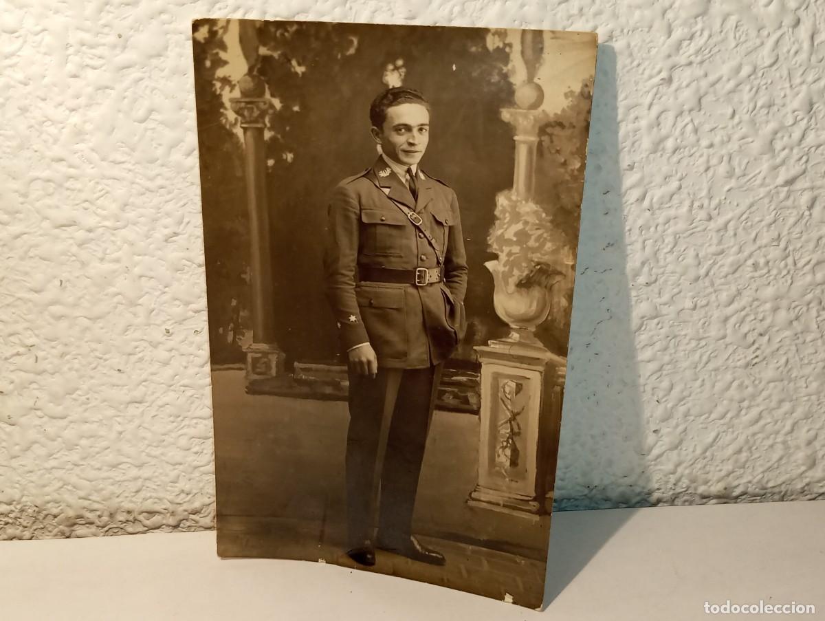 Militaria: ANTIGUA FOTOGRAFIA MILITAR DEL CUERPO DE VETERINARIOS CU&Ntilde;O GABINETE ANTROPOMETRICO LARACHE A&Ntilde;OS 30