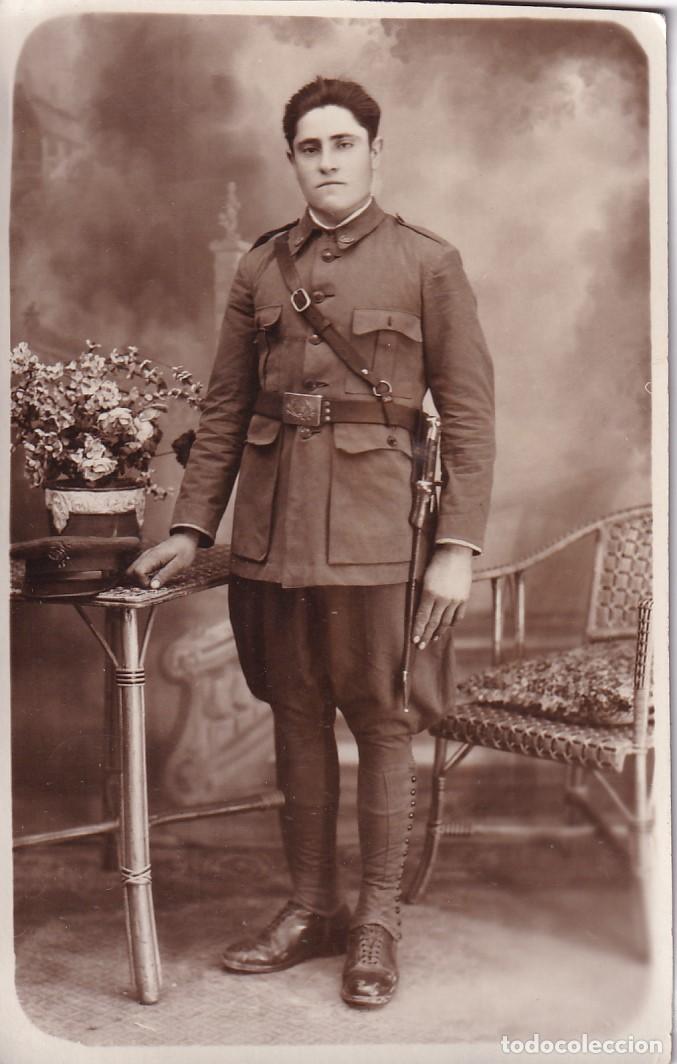 Militaria: POSTAL FOTOGRAFICA MILITAR NO FIGURA FOT&Oacute;GRAFO REVERSO TARJETA POSTAL
