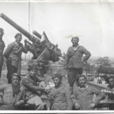 Militaria: 1937-38CA FOTOGRAFÍA GUERRA CIVIL ARTILLERÍA SOLDADOS ITALIANOS DEL CORPO TRUPPE VOLONTARIE ESPAÑA
