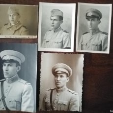 Militaria: 5 FOTOGRAFÍAS ORIGINALES DEL MISMO SOLFA PORTUGUÉS DESDE RECLUTA A OFICIAL. AÑOS 20 Y 30. PORTUGAL