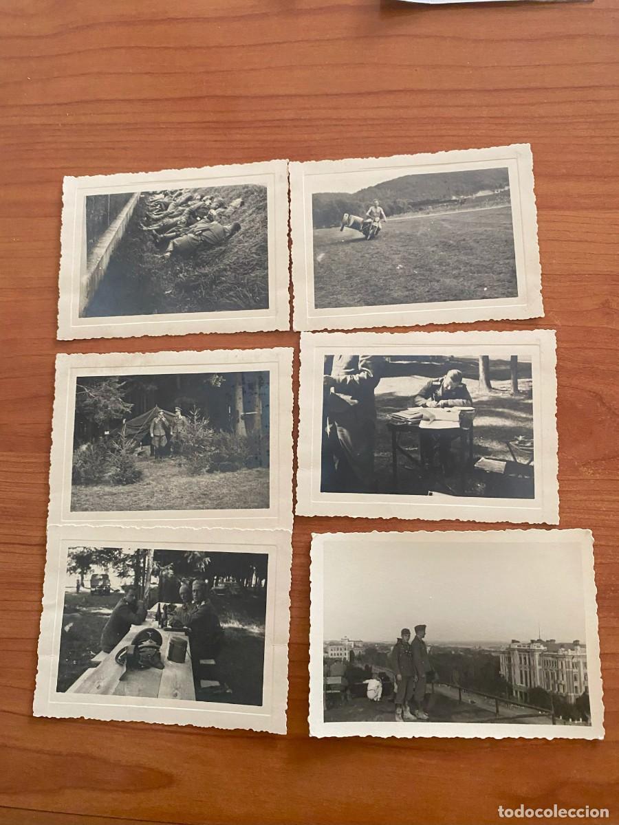 Military Antiques: Lote de seis fotograf&iacute;as de soldados alemanes Segunda Guerra Mundial.