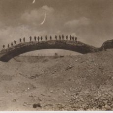Militaria: CANAL BRIDGE PERONNE BAPAUME ROAD SOMME BATTLES 22*9CM GUERRE WW1