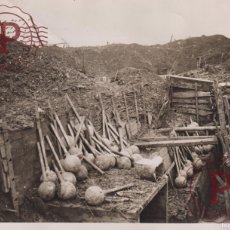 Militaria: STORE OF OUR BIG MORTARS IN A CAPTURED TRENCH GOMMECOURT PAS DE CALAIS 21*16CM WESTERN FRONT GU